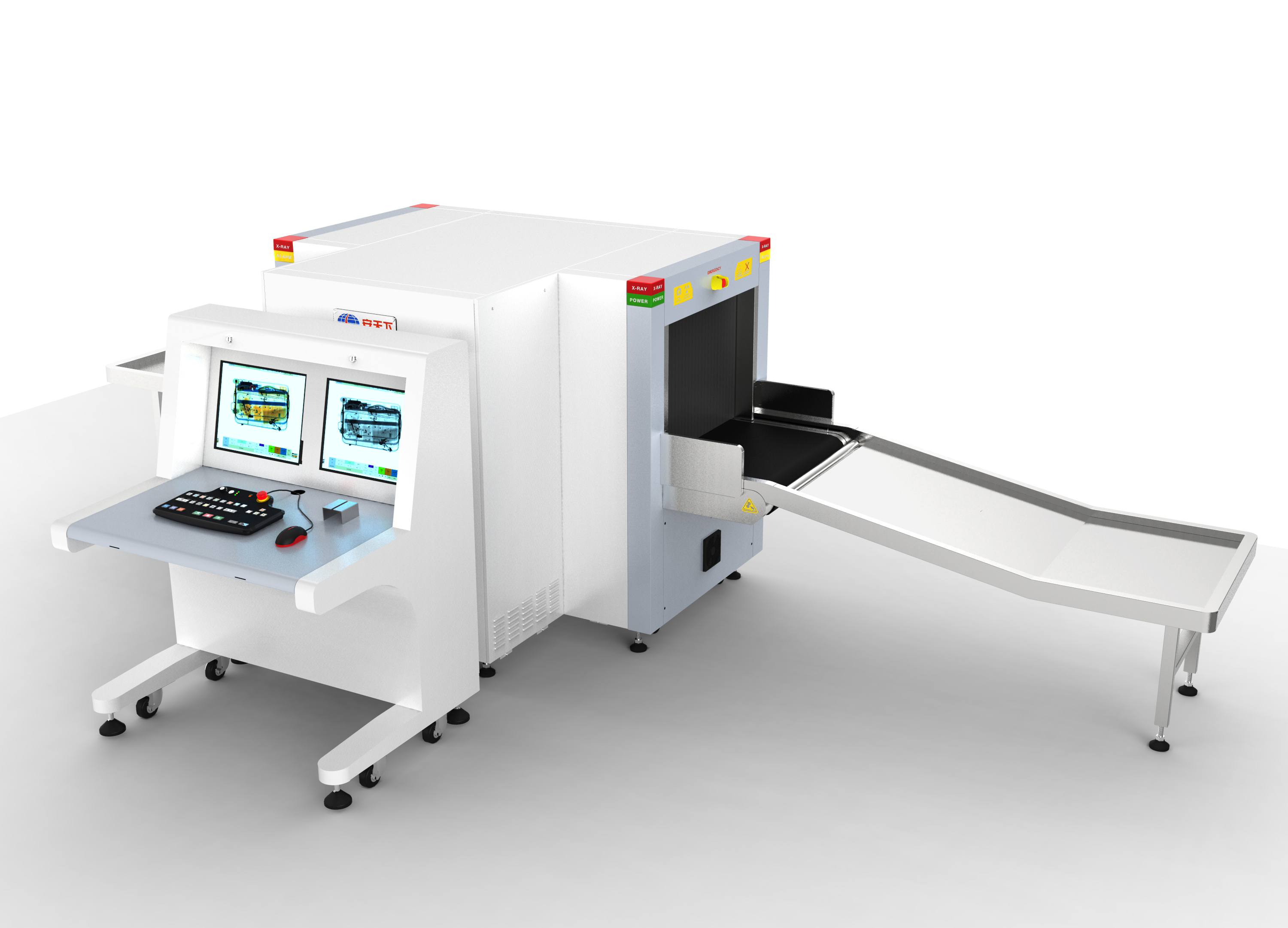 Máquina de varredura de segurança de raio-x de visão dupla para inspeção de bagagem e encomendas - design OEM com preço barato da maior fábrica